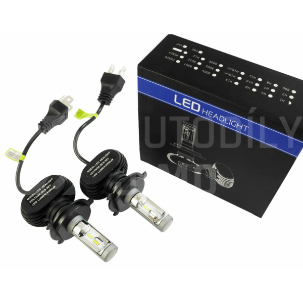 SuperLight LED žárovky H4 CSP 50W do hlavních světlometů 12V/24V 8000Lm SuperLight LED žárovky H4 CSP 50W do hlavních světlometů 12V/24V 8000Lm