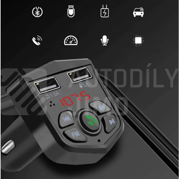 Superlight Multifunkční FM transmitter 4 v 1