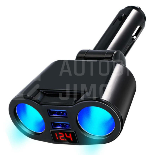 Superlight Rozdělovač do zásuvky zapalovače cigaret, 2 porty USB 3.1A, 12V a 24V Superlight Rozdělovač do zásuvky zapalovače cigaret, 2 porty USB 3.1A, 12V a 24V