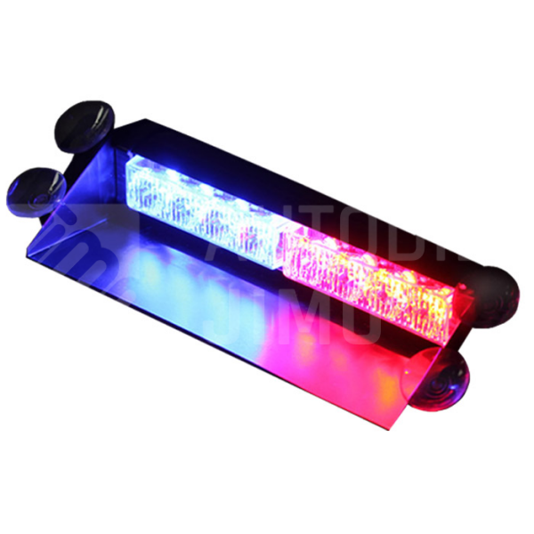 Superlight Stroboskopy LED maják na přední sklo - modro červené
