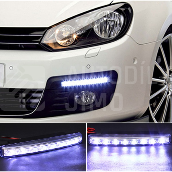 Superlight Světla pro denní svícení 8LED diod homologace RL Superlight Světla pro denní svícení 8LED diod homologace RL