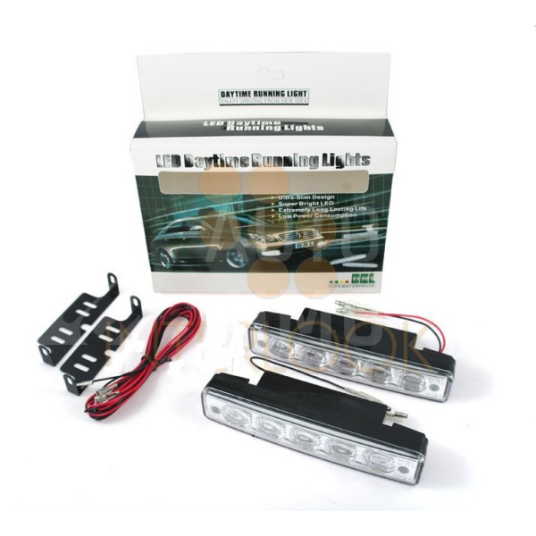 Superlight Světla pro denní svícení DRL 5LED diod 5050, 400lm - homologace Superlight Světla pro denní svícení DRL 5LED diod 5050, 400lm - homologace