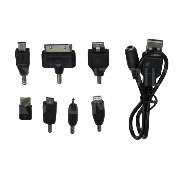 Superlight Universální nabíječka mobilních telefonů - 7 koncovek, USB