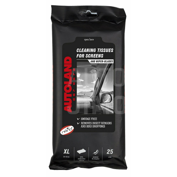 Ubrousky XL na sklo NANO+ 25ks