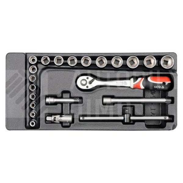 Vložka do zásuvky -klíče nástrčné 22 ks 6-22 mm gola