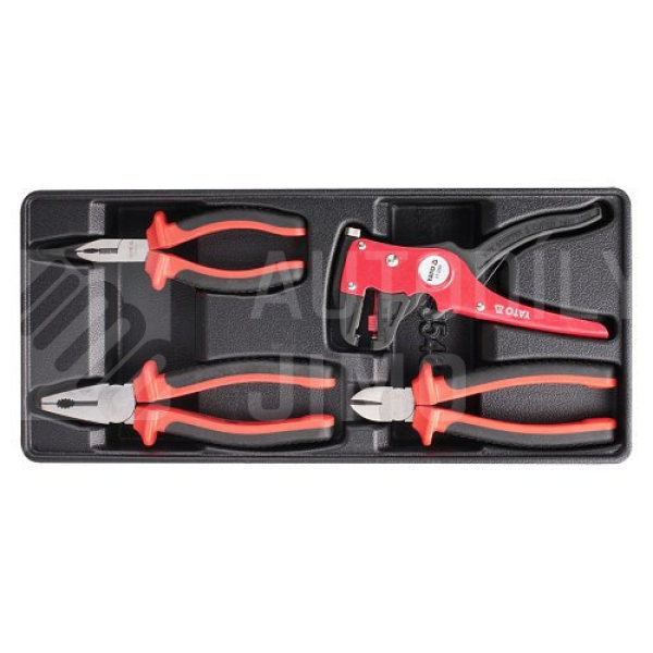 Vložka do zásuvky -sada kleští elektrikářských 1000 V, 4 ks