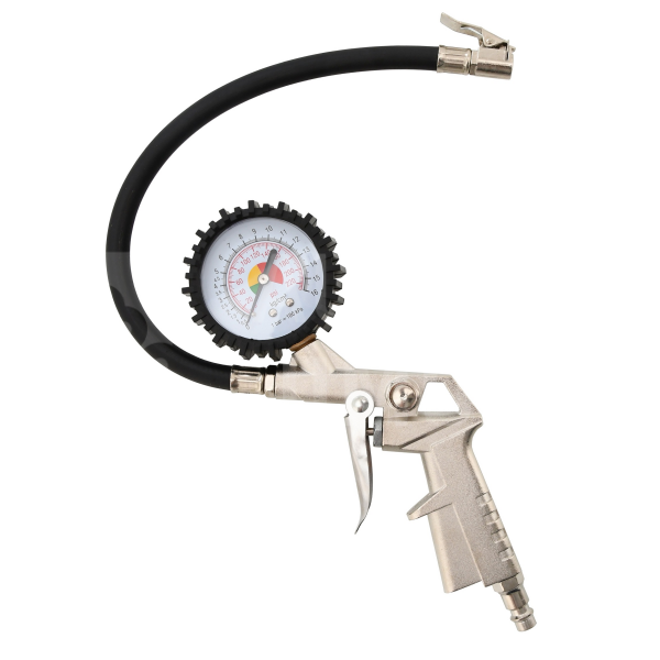 Vzduchová pistole na pneu s manometrem