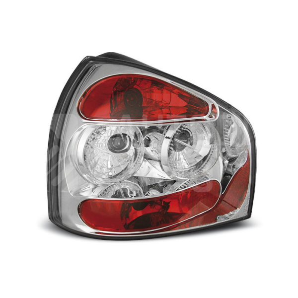 Zadní světla, lampy Audi A3 8L 96-00, chromované Zadní světla, lampy Audi A3 8L 96-00, chromované