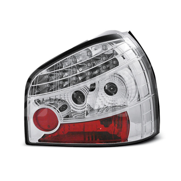 Zadní světla, lampy Audi A3 8L 96-00, LED, chromové Zadní světla, lampy Audi A3 8L 96-00, LED, chromové
