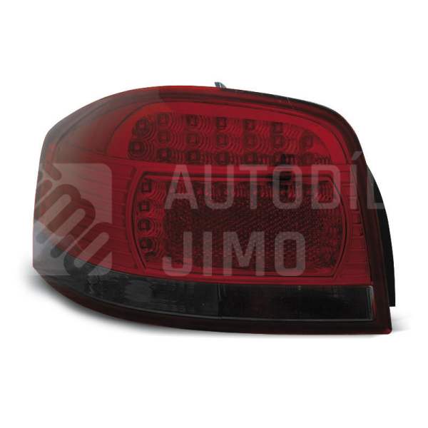 Zadní světla, lampy Audi A3 8P 03-08, 3dveř., LED, červeno-kouřové Zadní světla, lampy Audi A3 8P 03-08, 3dveř., LED, červeno-kouřové