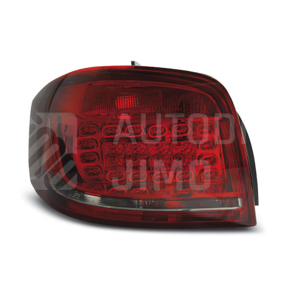 Zadní světla, lampy Audi A3 8P 08-12, 3dveř., LED, červené kouřové Zadní světla, lampy Audi A3 8P 08-12, 3dveř., LED, červené kouřové