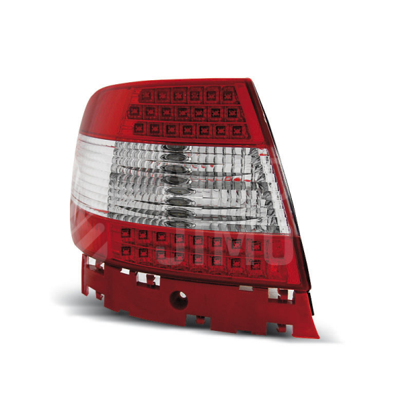 Zadní světla, lampy Audi A4 B5 94-00 sedan, LED, bílo-červené Zadní světla, lampy Audi A4 B5 94-00 sedan, LED, bílo-červené
