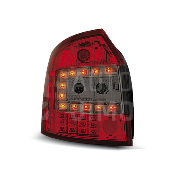 Zadní světla, lampy Audi A4 B6 00-04 Avant, LED, červeno-kouřové Zadní světla, lampy Audi A4 B6 00-04 Avant, LED, červeno-kouřové