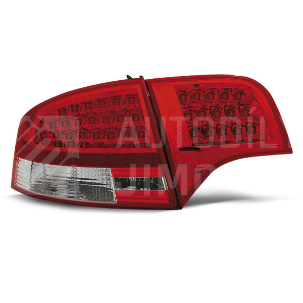 Zadní světla, lampy Audi A4 B7 04-07 sedan, LED, červeno-bílé Zadní světla, lampy Audi A4 B7 04-07 sedan, LED, červeno-bílé