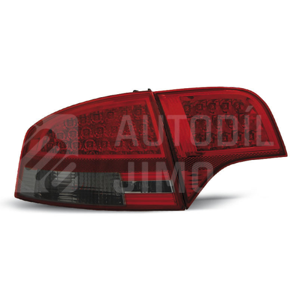 Zadní světla, lampy Audi A4 B7 04-07 sedan, LED, červeno-kouřové Zadní světla, lampy Audi A4 B7 04-07 sedan, LED, červeno-kouřové