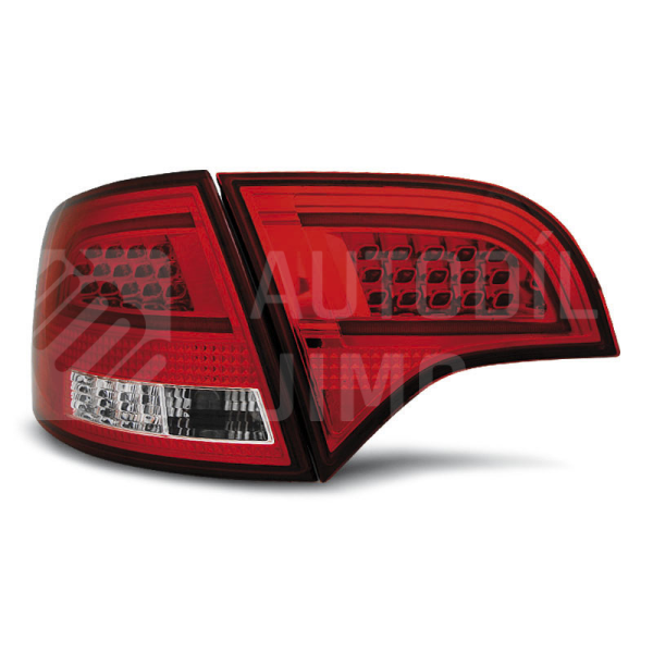 Zadní světla, lampy Audi A4 B7 04-08 Avant, LED BAR, červenobílé Zadní světla, lampy Audi A4 B7 04-08 Avant, LED BAR, červenobílé