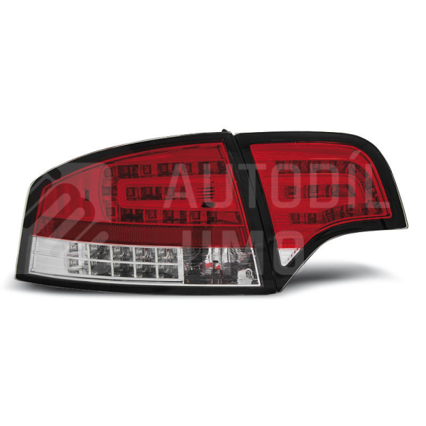 Zadní světla, lampy Audi A4 B7 04-08 sedan, LED, červeno-bílé Zadní světla, lampy Audi A4 B7 04-08 sedan, LED, červeno-bílé