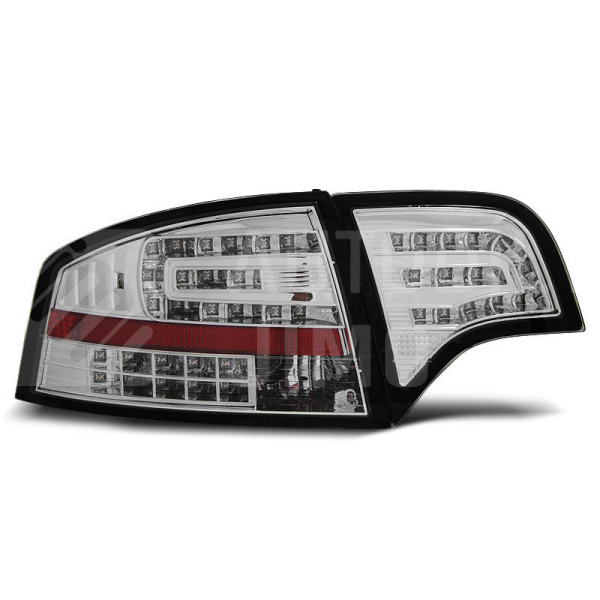 Zadní světla, lampy Audi A4 B7 04-08 sedan, LED, chromové Zadní světla, lampy Audi A4 B7 04-08 sedan, LED, chromové