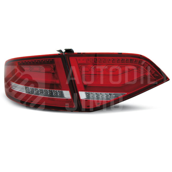 Zadní světla, lampy Audi A4 B8 08-11 sedan, LED, červeno-bílé Zadní světla, lampy Audi A4 B8 08-11 sedan, LED, červeno-bílé