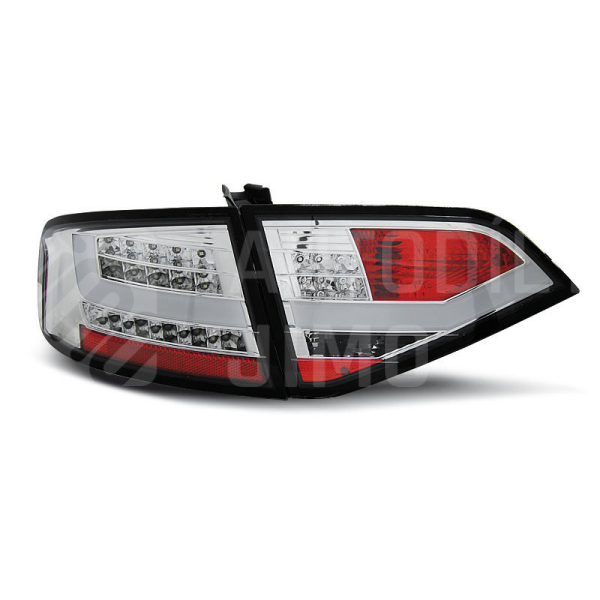 Zadní světla, lampy Audi A4 B8 08-11 sedan, LED, chromové Zadní světla, lampy Audi A4 B8 08-11 sedan, LED, chromové