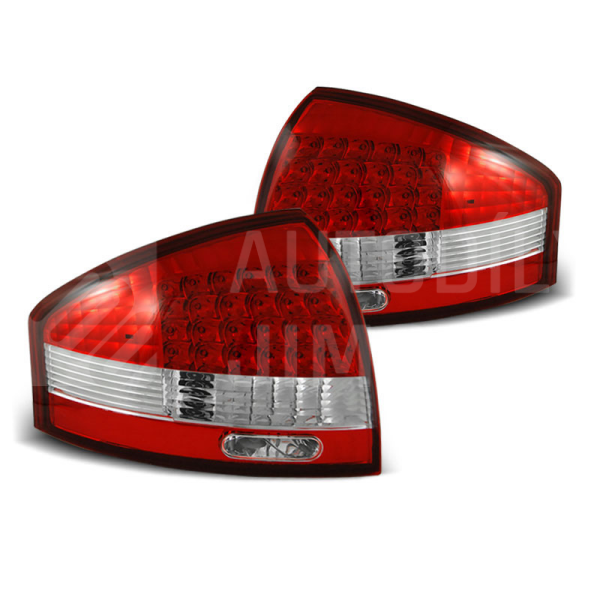 Zadní světla, lampy Audi A6 C5 97-04 sedan, LED, červeno bílé Zadní světla, lampy Audi A6 C5 97-04 sedan, LED, červeno bílé