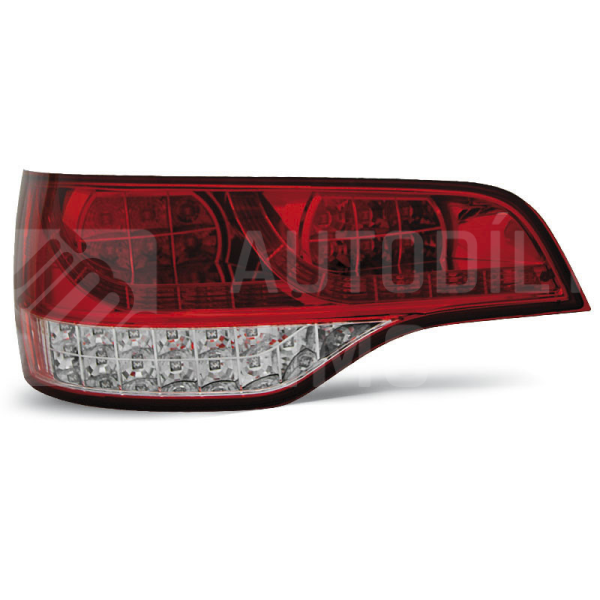 Zadní světla, lampy Audi Q7 06-09, LED, červeno-bílé Zadní světla, lampy Audi Q7 06-09, LED, červeno-bílé