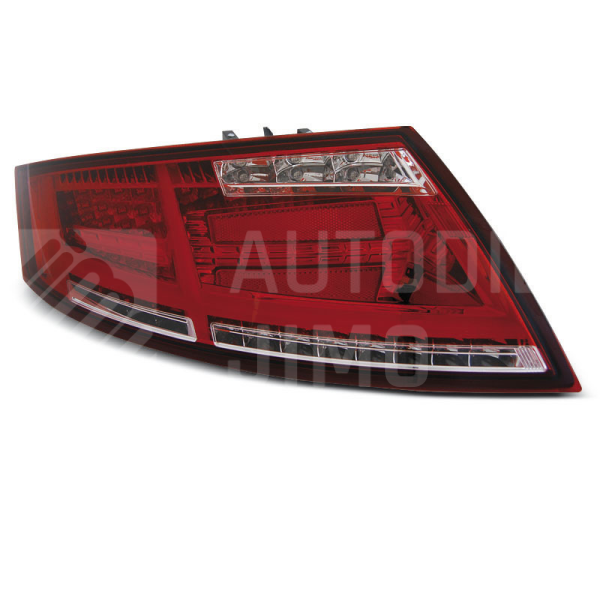 Zadní světla, lampy Audi TT 06-14, LED proužky, červeno-bílé Zadní světla, lampy Audi TT 06-14, LED proužky, červeno-bílé