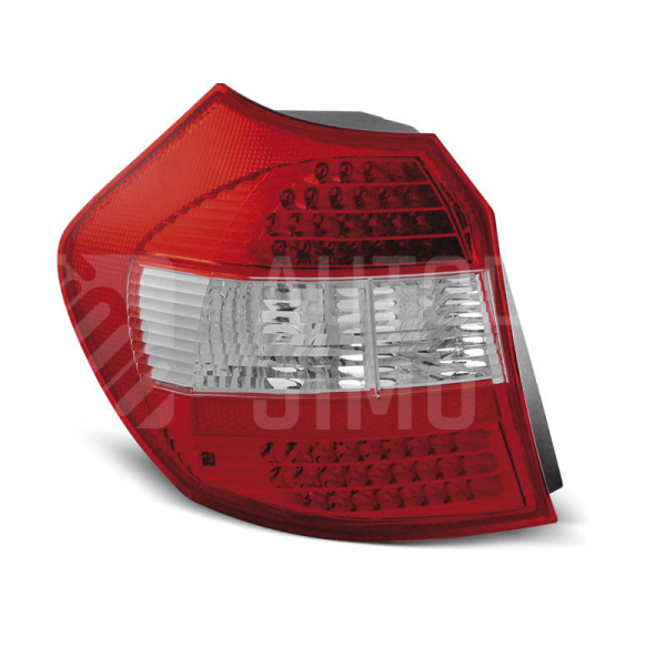 Zadní světla, lampy BMW 1 E81, E87 04-07, LED, červeno-bílé