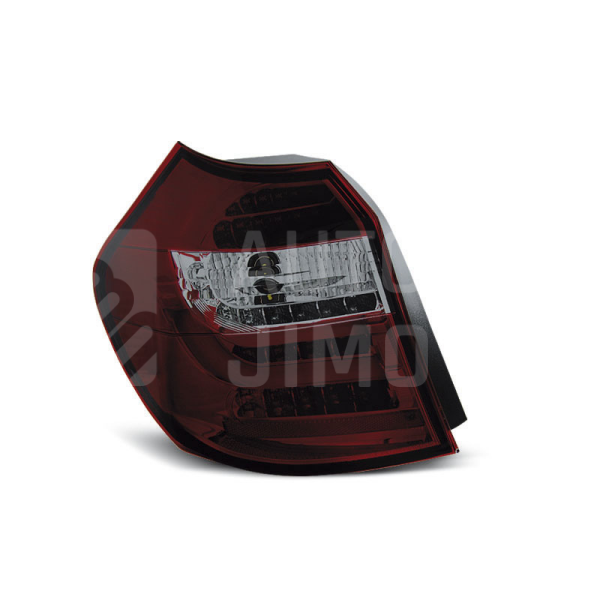 Zadní světla, lampy BMW 1 E81, E87 04-07, LED proužky, červeno-kouřové