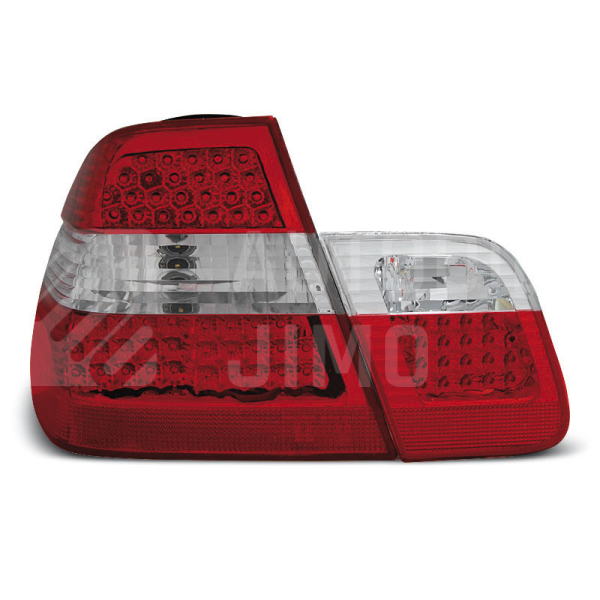 Zadní světla, lampy BMW 3 E46 01-05 sedan, LED, červeno bílé