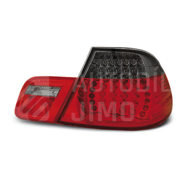 Zadní světla, lampy BMW 3 E46 99-03 coupé, LED, kouřovo-červené