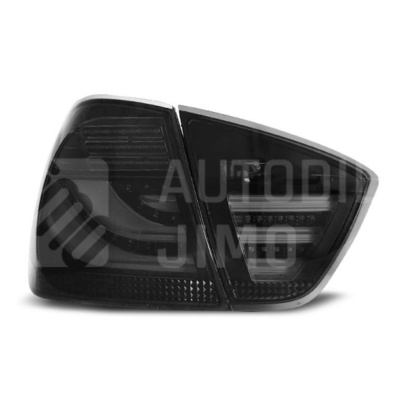 Zadní světla, lampy BMW 3 E90 05-08 sedan, LED proužky, černo-kouřové Zadní světla, lampy BMW 3 E90 05-08 sedan, LED proužky, černo-kouřové