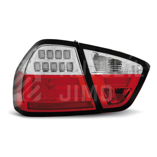 Zadní světla, lampy BMW 3 E90 05-08 sedan, LED proužky, červeno-bílé Zadní světla, lampy BMW 3 E90 05-08 sedan, LED proužky, červeno-bílé