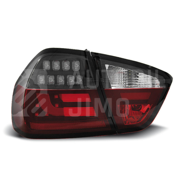 Zadní světla, lampy BMW 3 E90 05-08 sedan, LED proužky, červeno-bílo-černé Zadní světla, lampy BMW 3 E90 05-08 sedan, LED proužky, červeno-bílo-černé