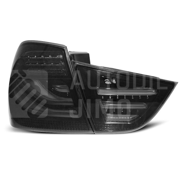 Zadní světla, lampy BMW 3 E90 09-11 sedan, LED proužky, černo-kouřové Zadní světla, lampy BMW 3 E90 09-11 sedan, LED proužky, černo-kouřové