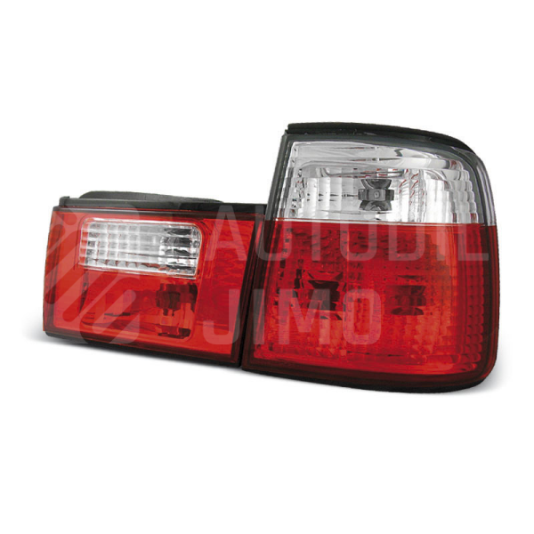 Zadní světla, lampy BMW 5 E34 88-95 sedan, červeno-bílé Zadní světla, lampy BMW 5 E34 88-95 sedan, červeno-bílé