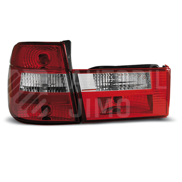 Zadní světla, lampy BMW 5 E34 91-96, combi, červeno-bílé Zadní světla, lampy BMW 5 E34 91-96, combi, červeno-bílé