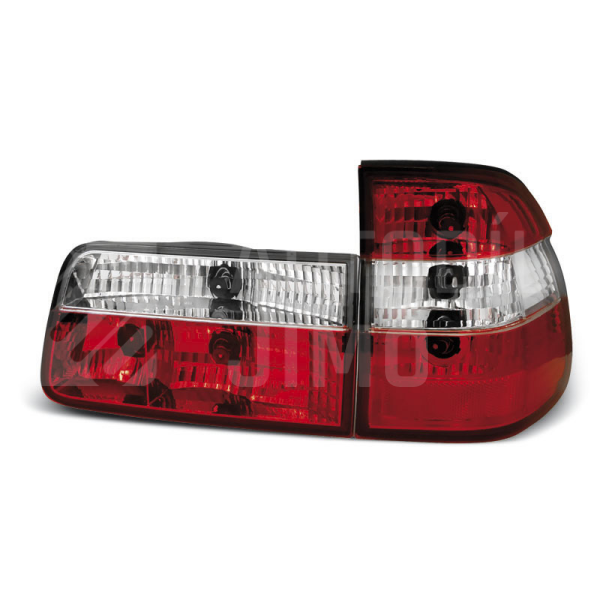 Zadní světla, lampy BMW 5 E39 95-00, combi, červeno-bílé