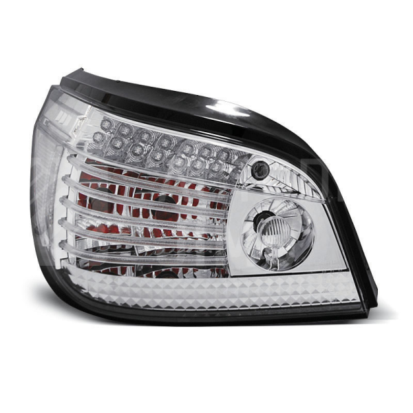 Zadní světla, lampy BMW 5 E60 03-07, sedan, LED, chromové
