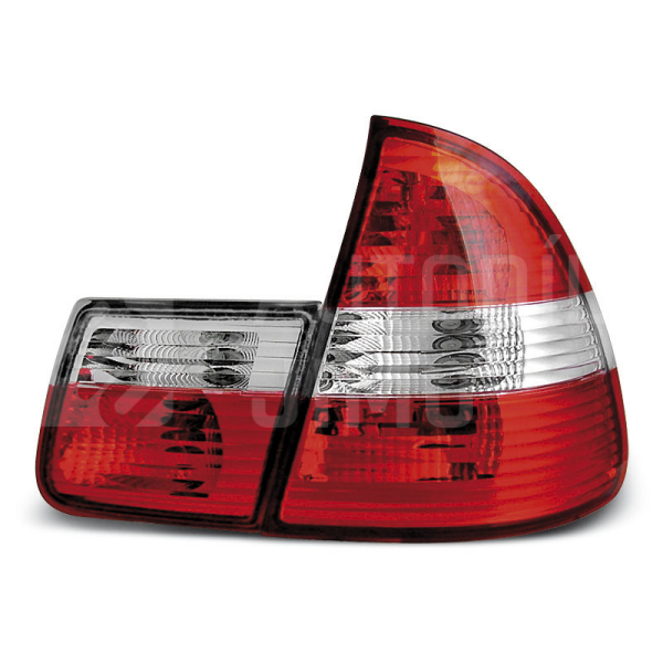 Zadní světla, lampy BMW E46 99-05 combi, červeno-bílé Zadní světla, lampy BMW E46 99-05 combi, červeno-bílé