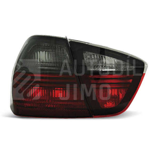 Zadní světla, lampy BMW E90 05-08 sedan, červeno-kouřové Zadní světla, lampy BMW E90 05-08 sedan, červeno-kouřové