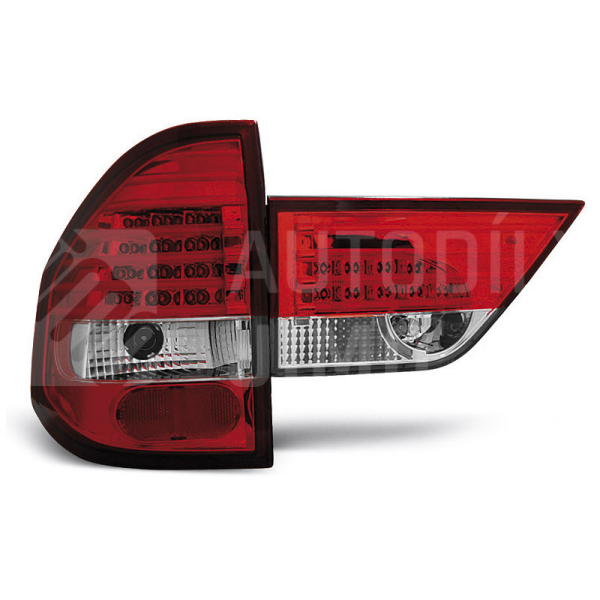 Zadní světla, lampy BMW X3 E83 04-06, LED, červeno-bílé