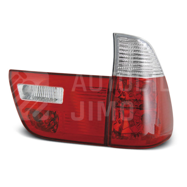 Zadní světla, lampy BMW X5 E53 99-06, červeno-bílé