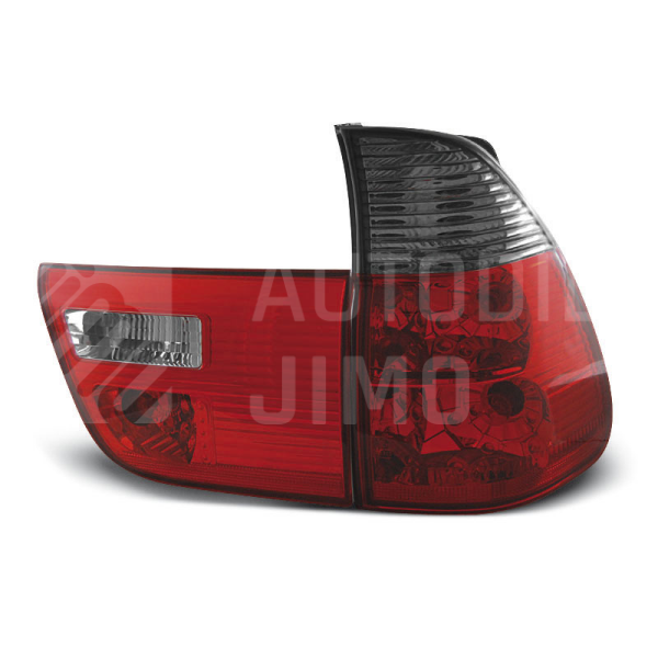 Zadní světla, lampy BMW X5 E53 99-06, červeno-kouřové