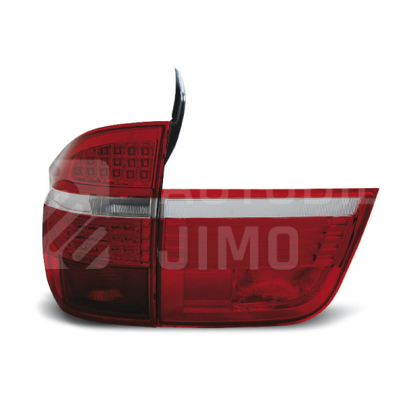 Zadní světla, lampy BMW X5 E70 07-10, LED, červeno bílé