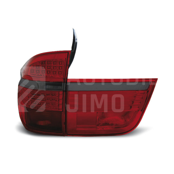 Zadní světla, lampy BMW X5 E70 07-10, LED, červeno-kouřové