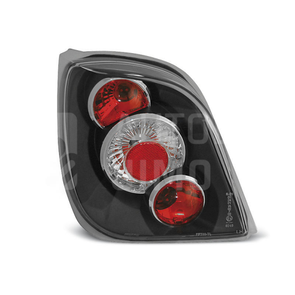 Zadní světla, lampy Ford Fiesta MK3 89-95, černé