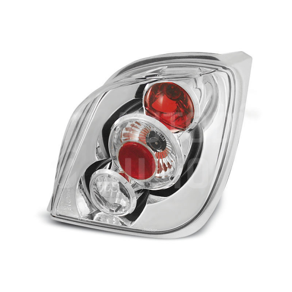 Zadní světla, lampy Ford Fiesta MK3 89-95, chromové