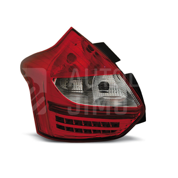 Zadní světla, lampy Ford Focus 3 11-14, hatchback, LED, červeno-bílé Zadní světla, lampy Ford Focus 3 11-14, hatchback, LED, červeno-bílé