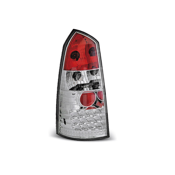 Zadní světla, lampy Ford Focus MK1 98-04, combi, LED, chromové
